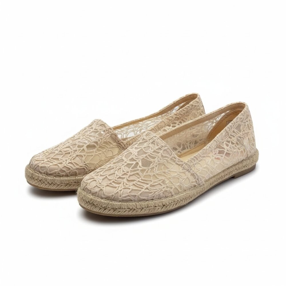 Rocket Dog Cream Lace Espadrilles Size 7.5